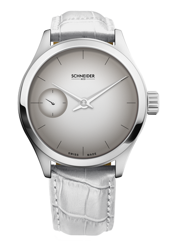 montre Schneider&Co entreprise suisse modèle tout blanc élégant