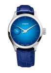 montre gravity bracelet bleu cadran bleu schneider&co
