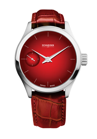 montre gravity red rouge schneider&co 