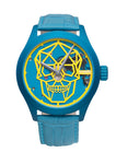 Schneider&Co Calavera Blue Aluminum Watch