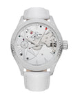 montre ladybubble blanche bracelet cuir