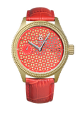 montre parisienne rouge schneider&co