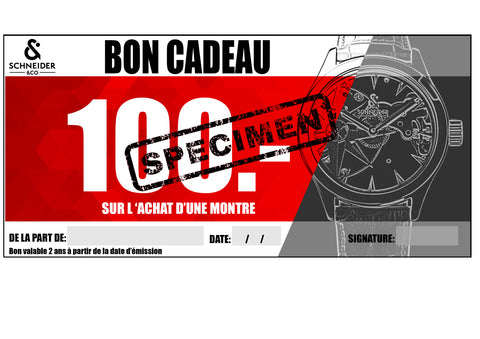 bon cadeau 100 francs