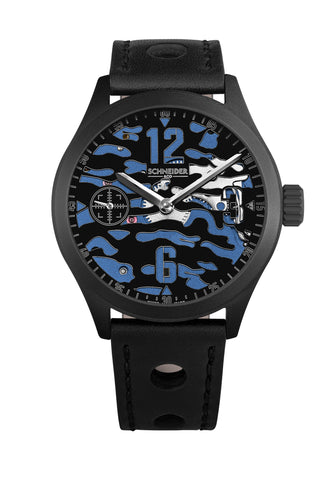 montre desert storm bleu schneider&co
