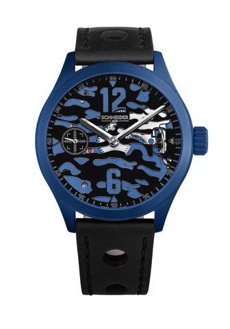 montre desert storm blue schneider&co